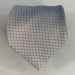 MASSIMO BIZZOCCHI Grey Slate Jacquard Silk Tie